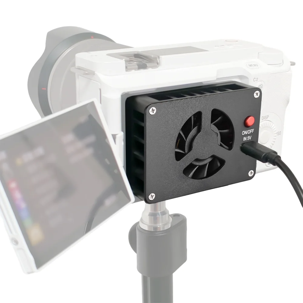 Anself Camera Semiconductor Radiator, Fast Heat Dissipation, Low Noise, Type-C Port, Compatible with A6700/ A7IV/ ZV-E1/ A7C II