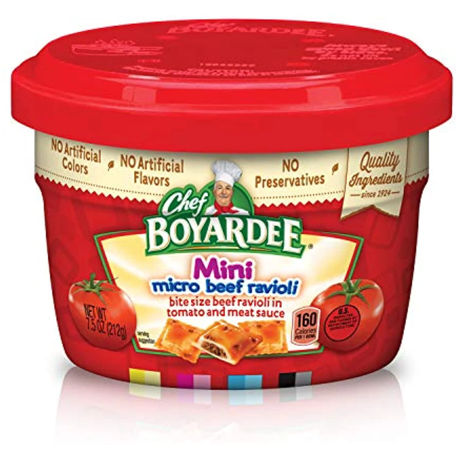 Chef Boyardee Mini Micro Beef Ravioli & Meatballs, 7.5 Ounce (Pack Of 12)