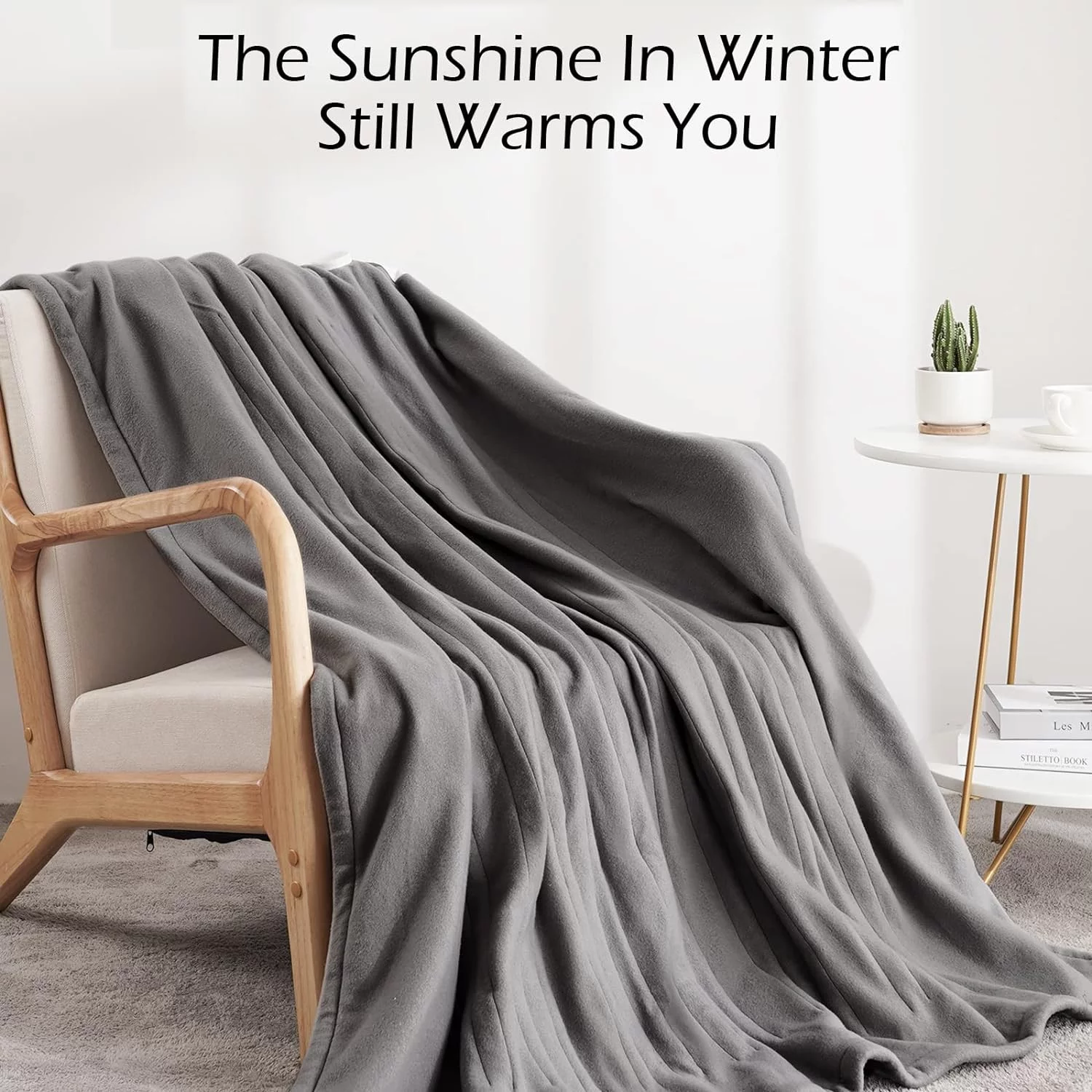 Electric Heated Blanket Throw 50