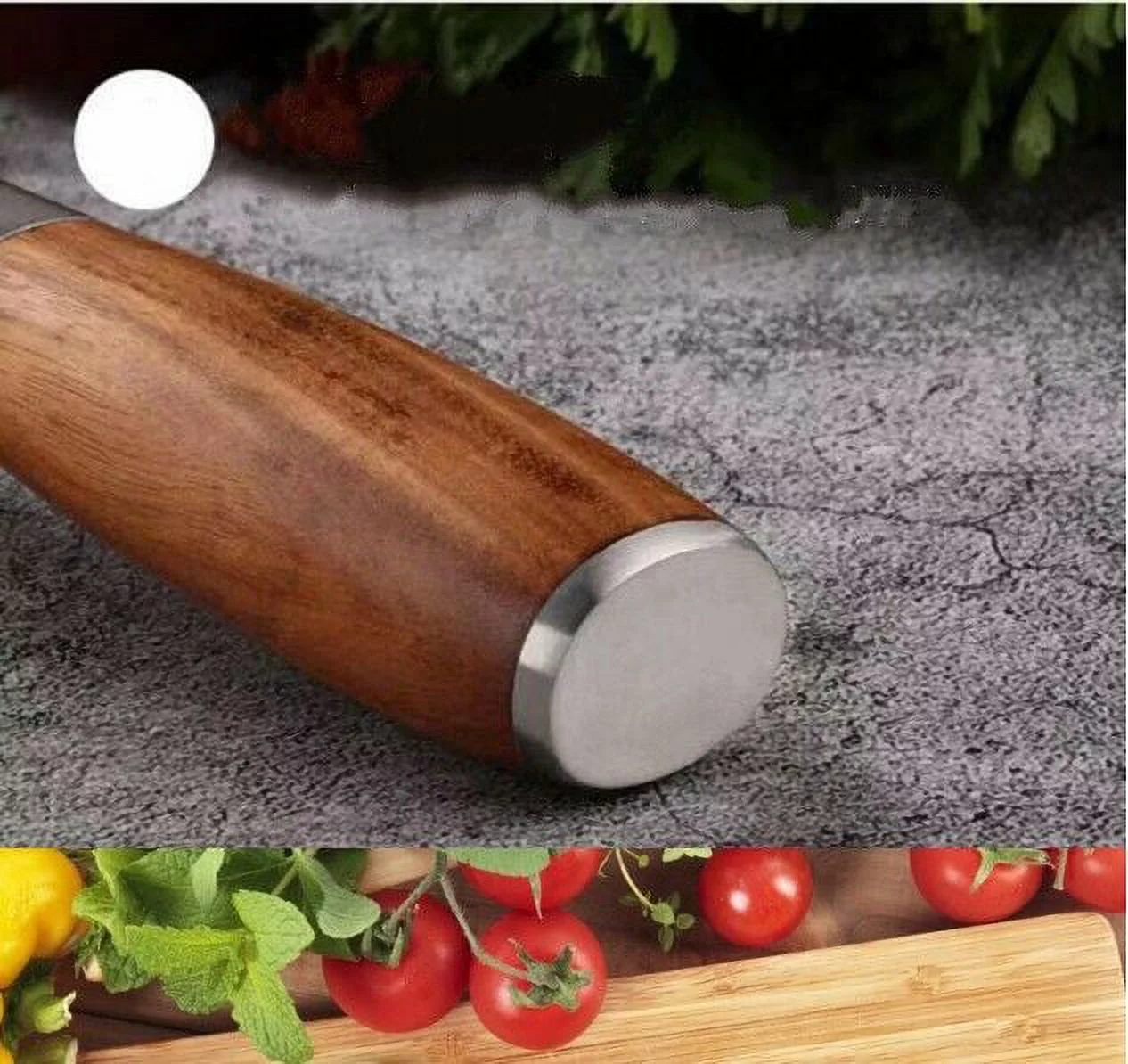 8 'Stainless Steel Kitchen Knife Meat Chopping Cleaver Butcher Slicing Chef Knife
