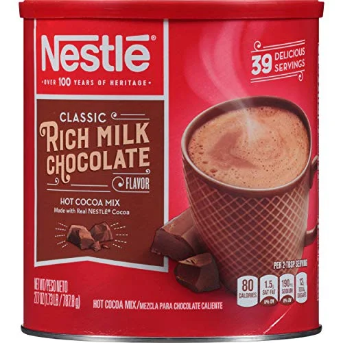 Classic Rich Milk Chocolate Hot Cocoa Mix, 27.7 oz. Canister Hot Chocolate Made with Real Cocoa - 2 PACK