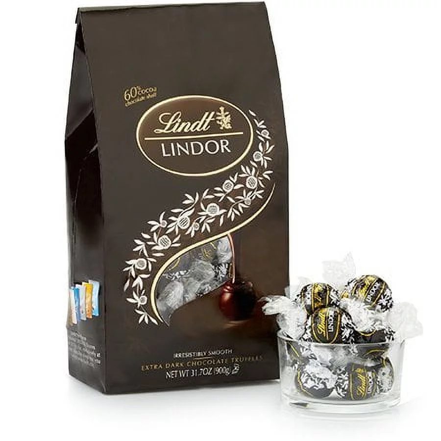 60% Extra Dark Chocolate LINDOR Truffles 75-pc Bag