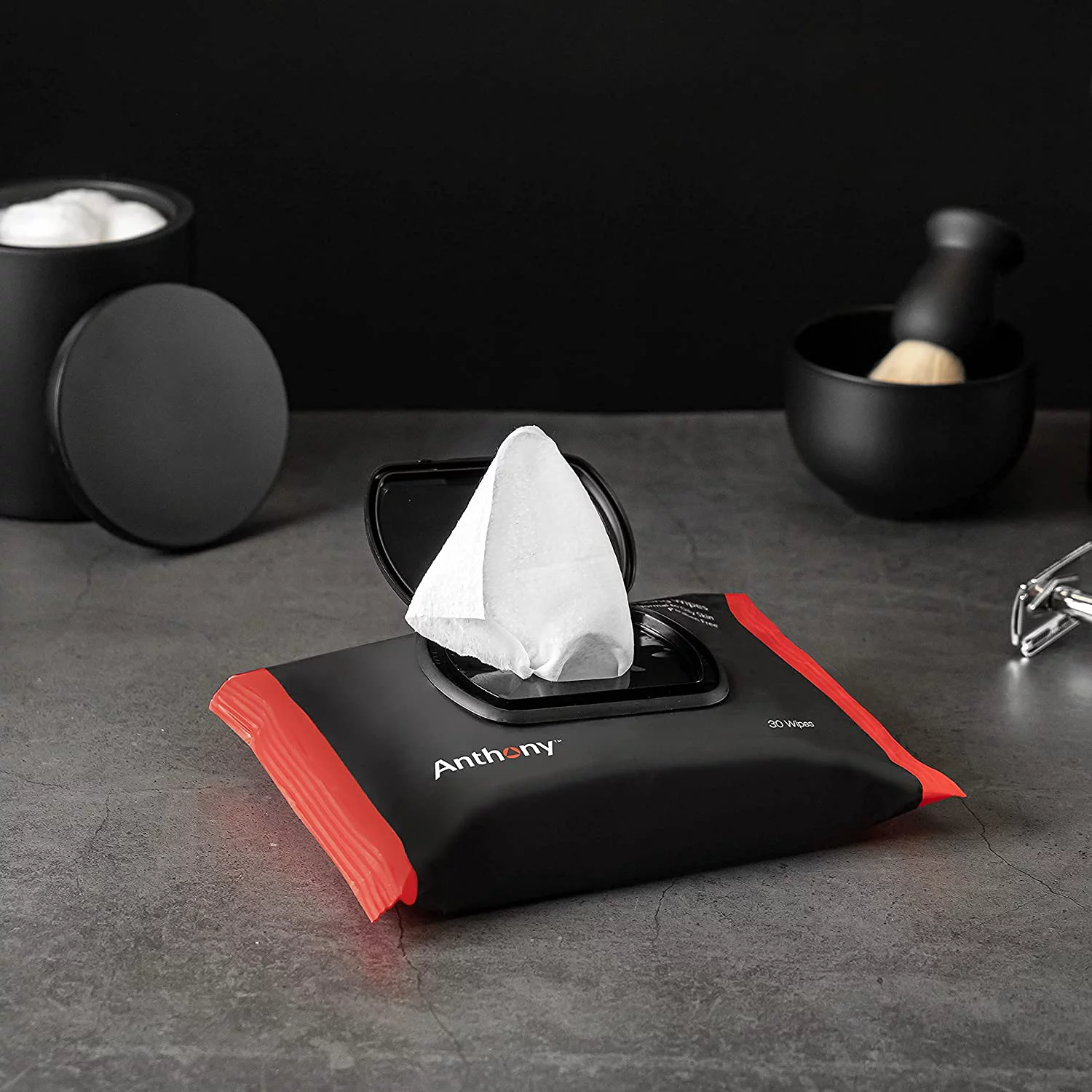 Anthony Wake Up Call, 3 Fl Oz and Anthony Glycolic Exfoliating and Resurfacing Wipes, 30 Count