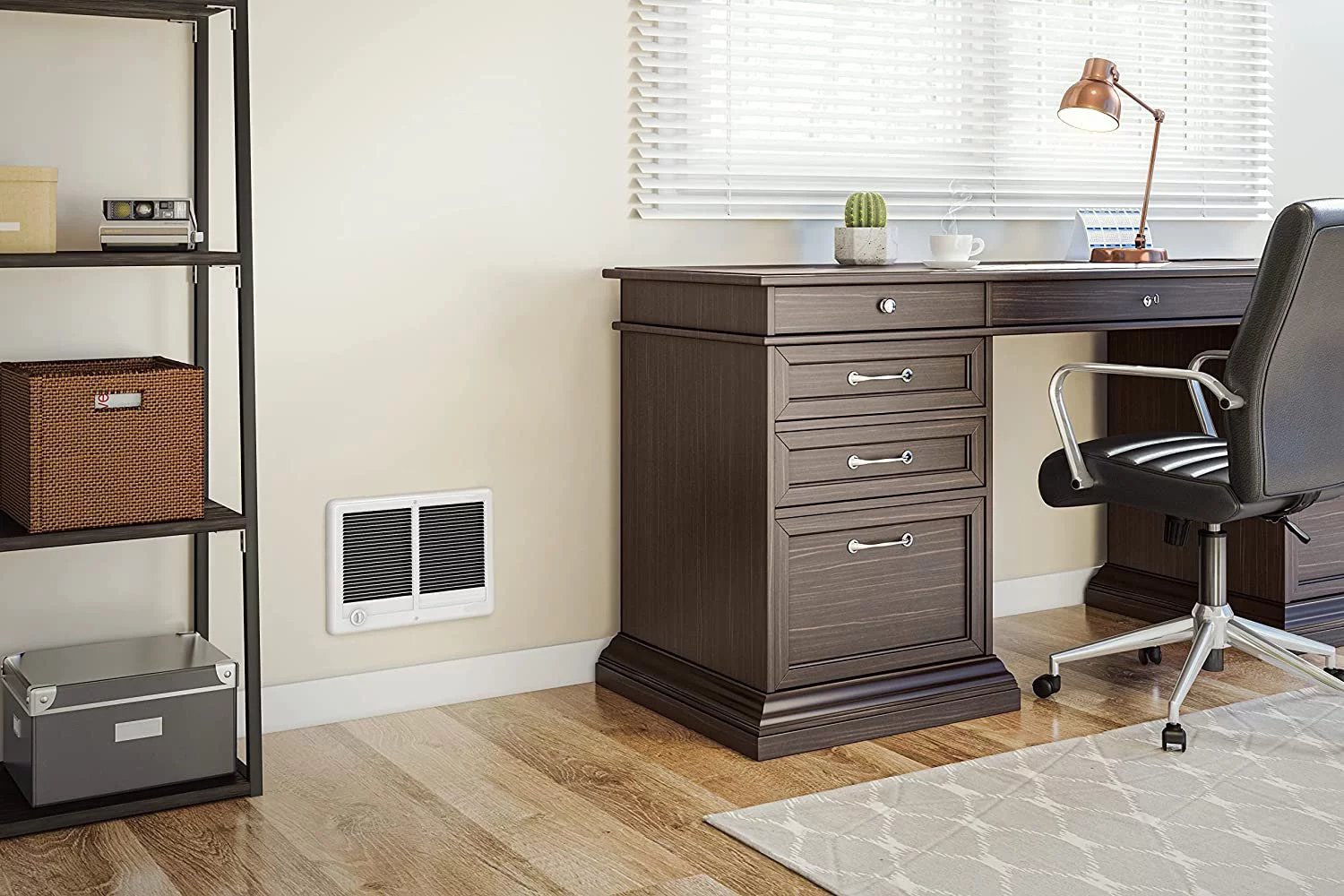 Cadet Com-Pak Twin Electric Wall Heater Complete Unit with Thermostat Model: CSTC402TW, Part: 67527, 13648/10236 BTU, 240/208 Volt, 4000/3000 Watt, White