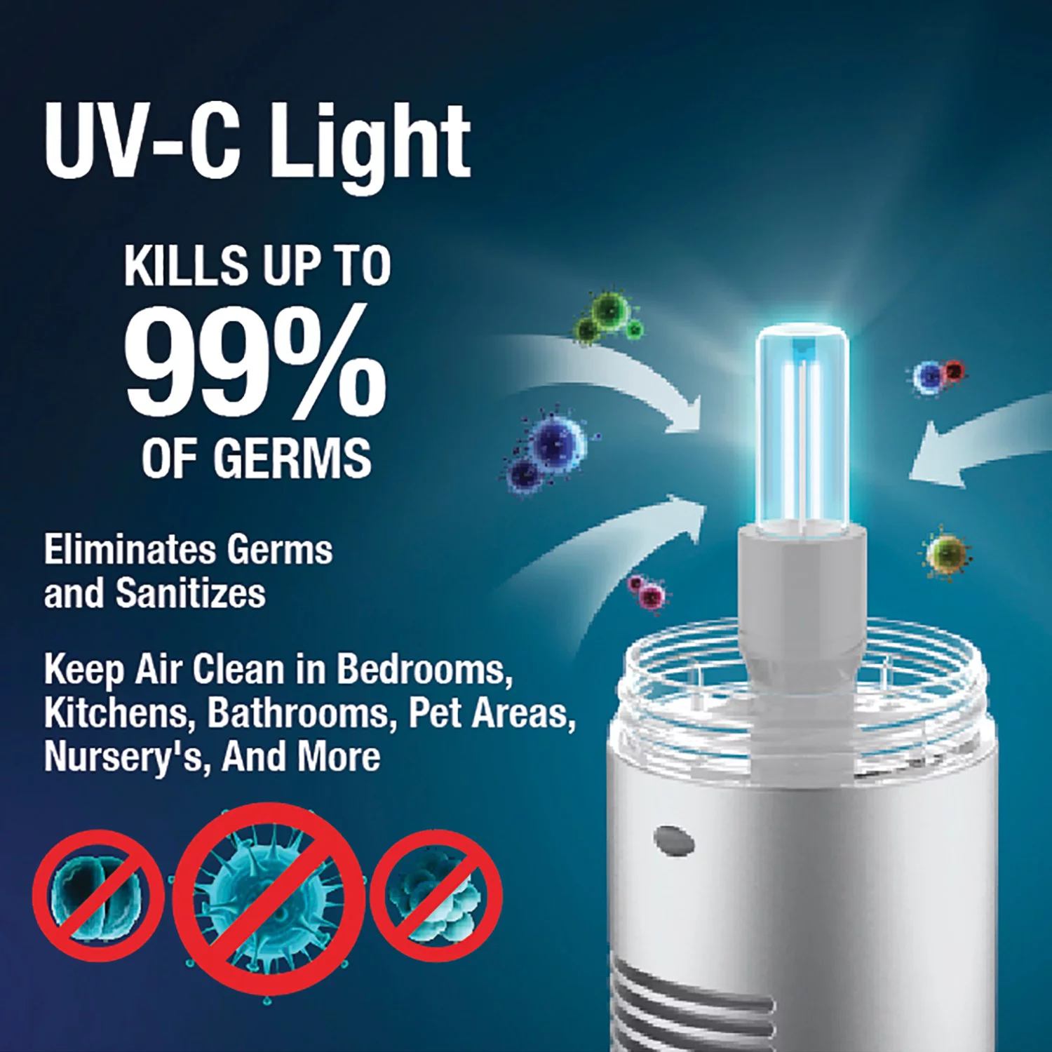 NuvoMed 378192 Portable Air Purifier with HEPA Filter