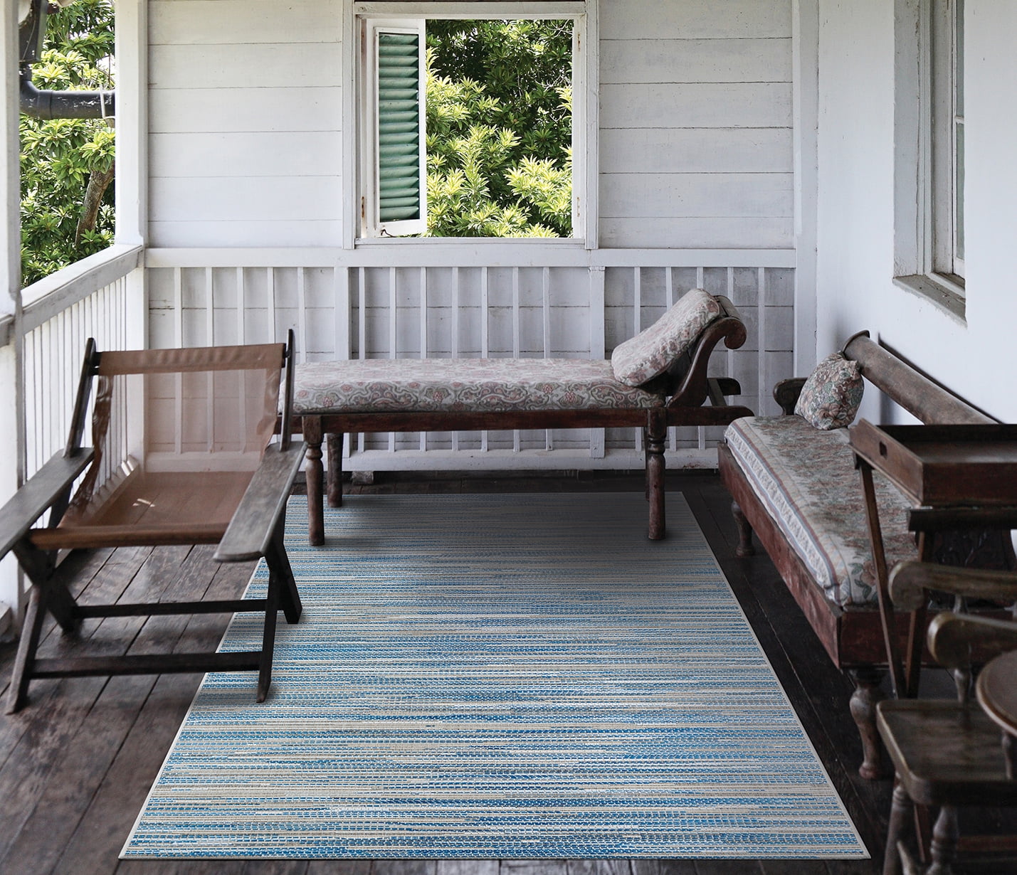 Couristan Monte Carlo Coastal Breeze Indoor/Outdoor Area Rug, 7'6