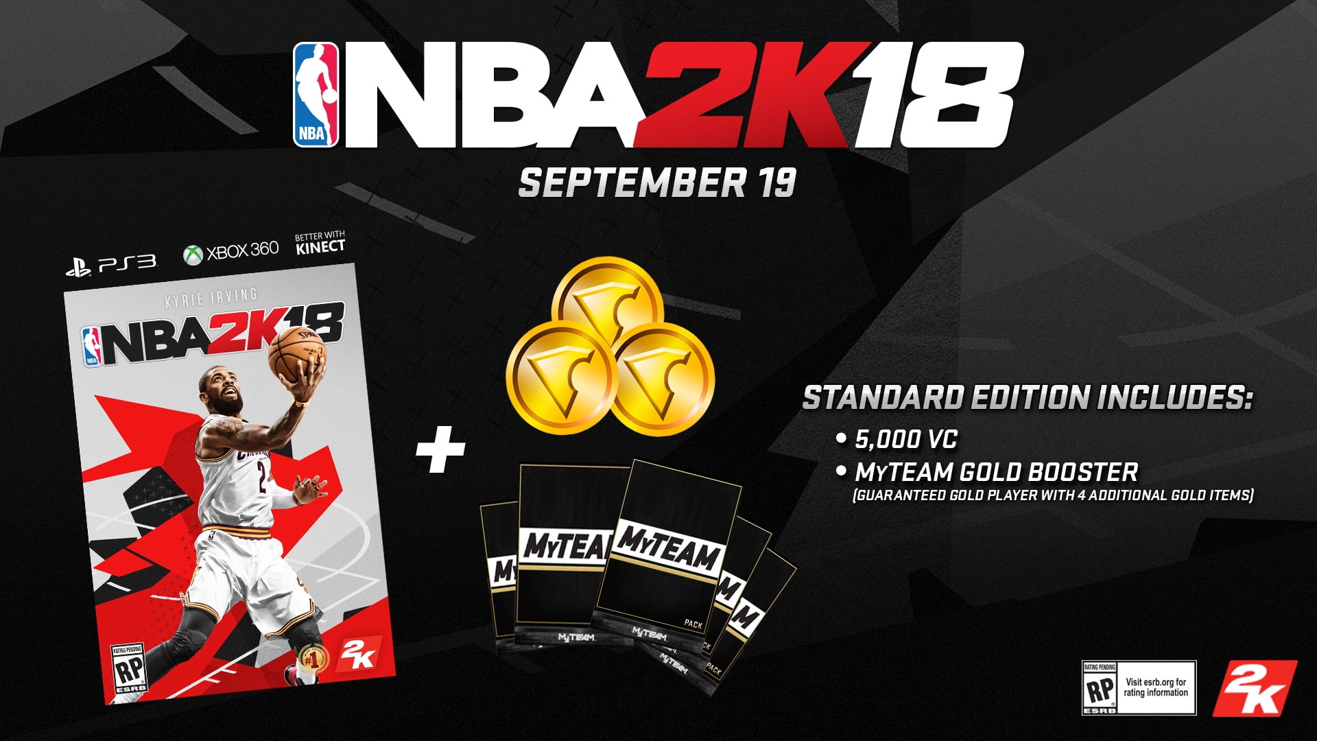 NBA 2K18, 2K, Xbox 360, 710425499050