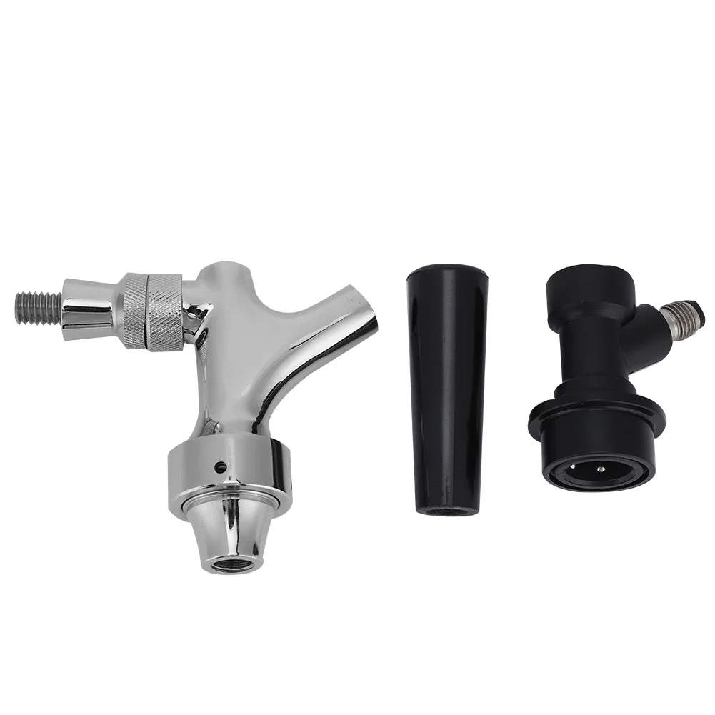 G5/8 Non?Ajustable Homebrew Beer Keg Tap Beer Draft Faucet Kit Brewing Accessory for Home Bar Pub