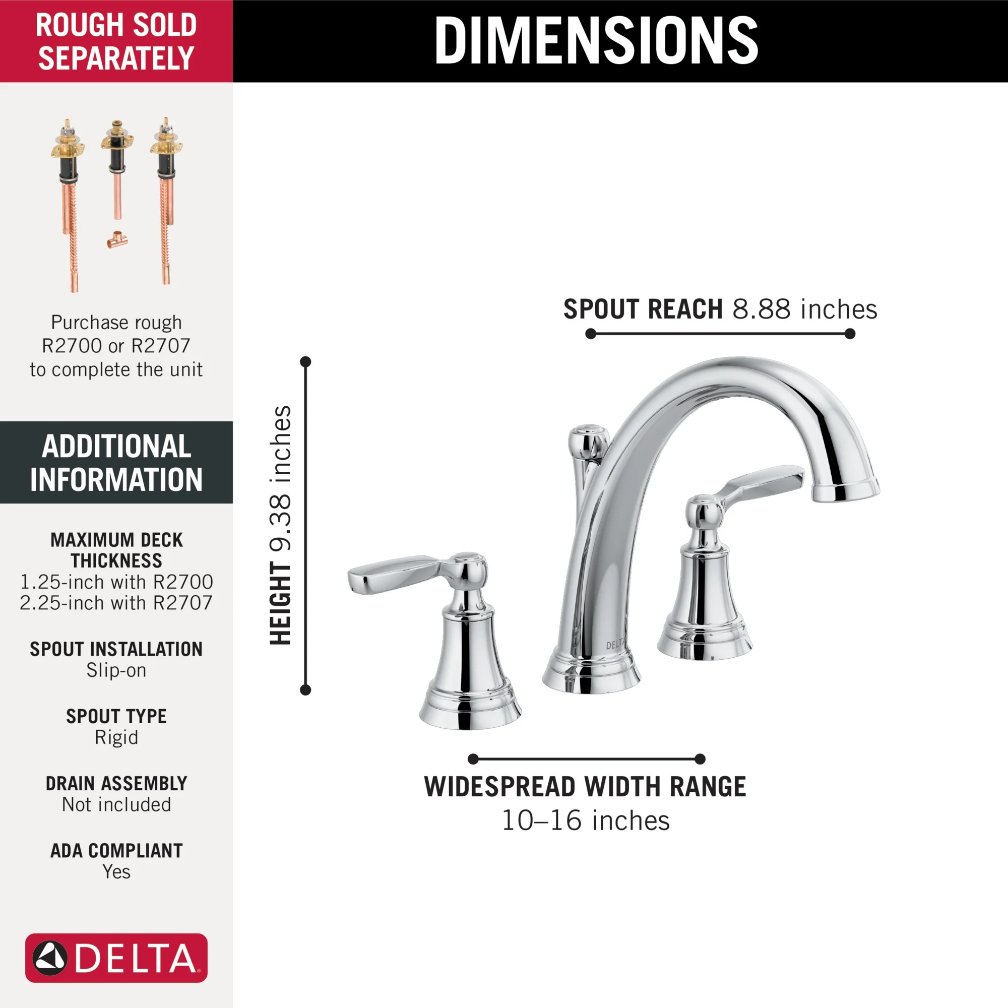 Delta Woodhurst™ Roman Tub Trim