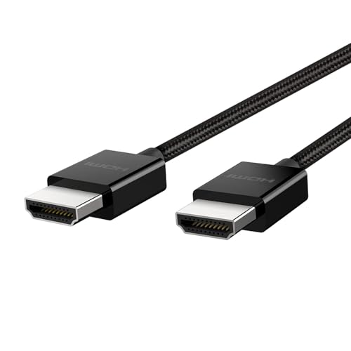 Belkin Ultra HD HDMI 2.1 Cable 6.6ft/2M, 4K Ultra High Speed HDMI Cable, 48Gbps HDMI 2.1 Cord, Dolby Vision HDR & 8K @60Hz, 10K Streaming - Compatible w/ Playstation, PS4, PS5, Xbox Series X, & More