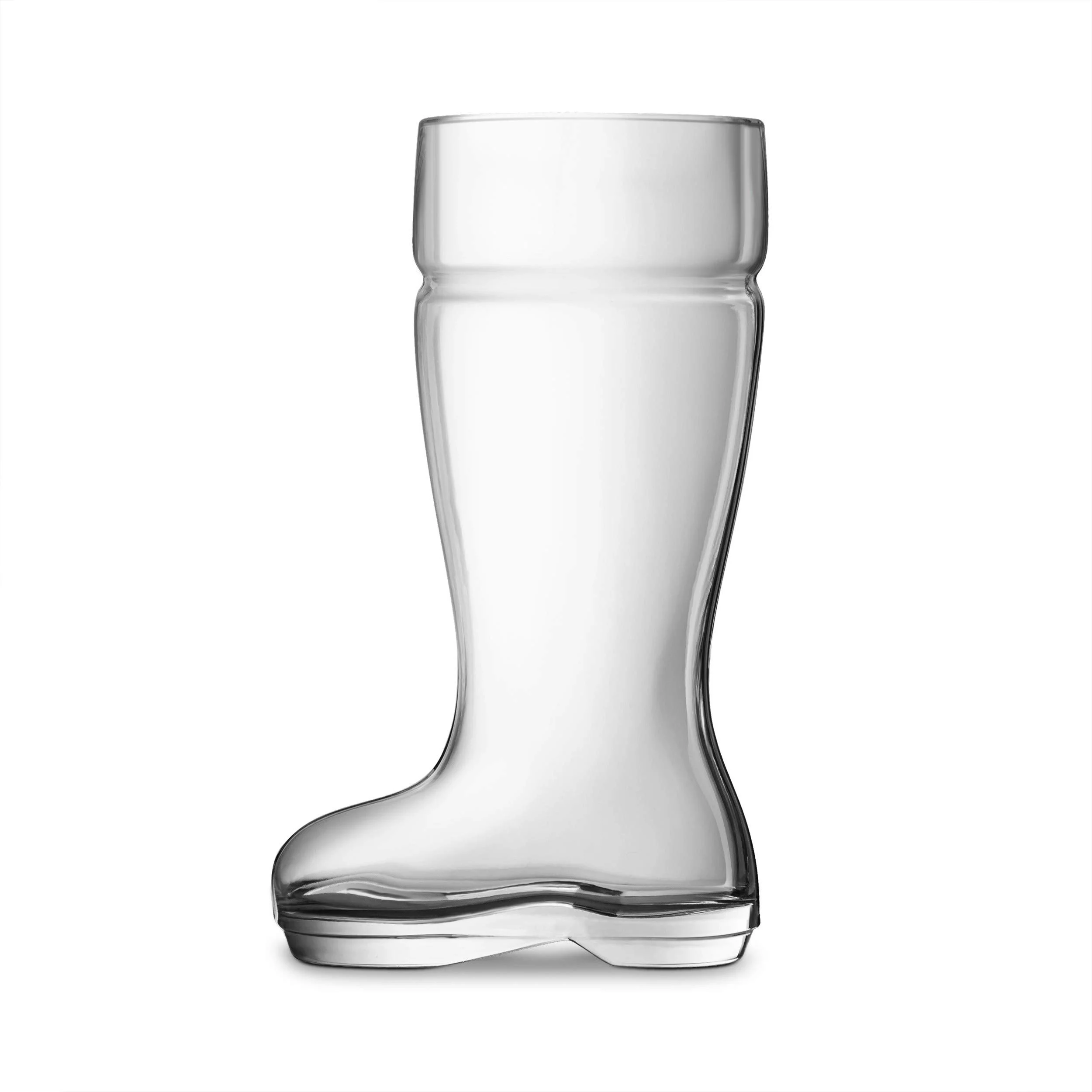 Final Touch 6058260 9.8 in. Boot Beer Glass, Clear