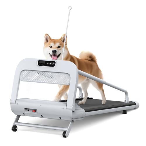 Dog Treadmill for Small and Medium Dogs, Pet Running Machine, Dog Indoor Pacer Treadmill with Remote Control, Dog Pacer Training Pad with LCD Display Screen and Remote