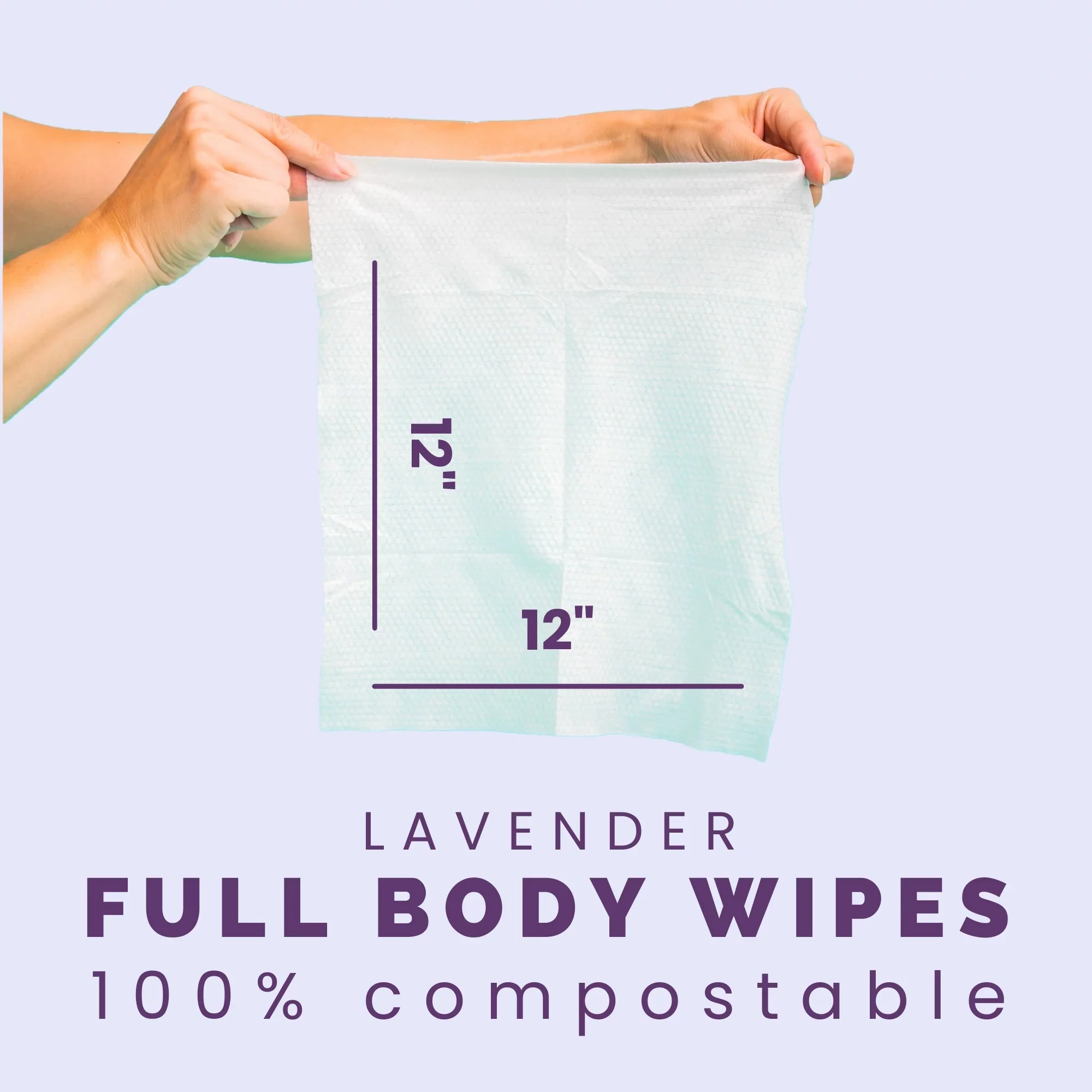 The Body Wipe (Lavender) - 20 Count - 2 Pack