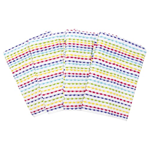 Ritz Pebble Bar Mop, Holiday Red-Green, 4 Towel Set