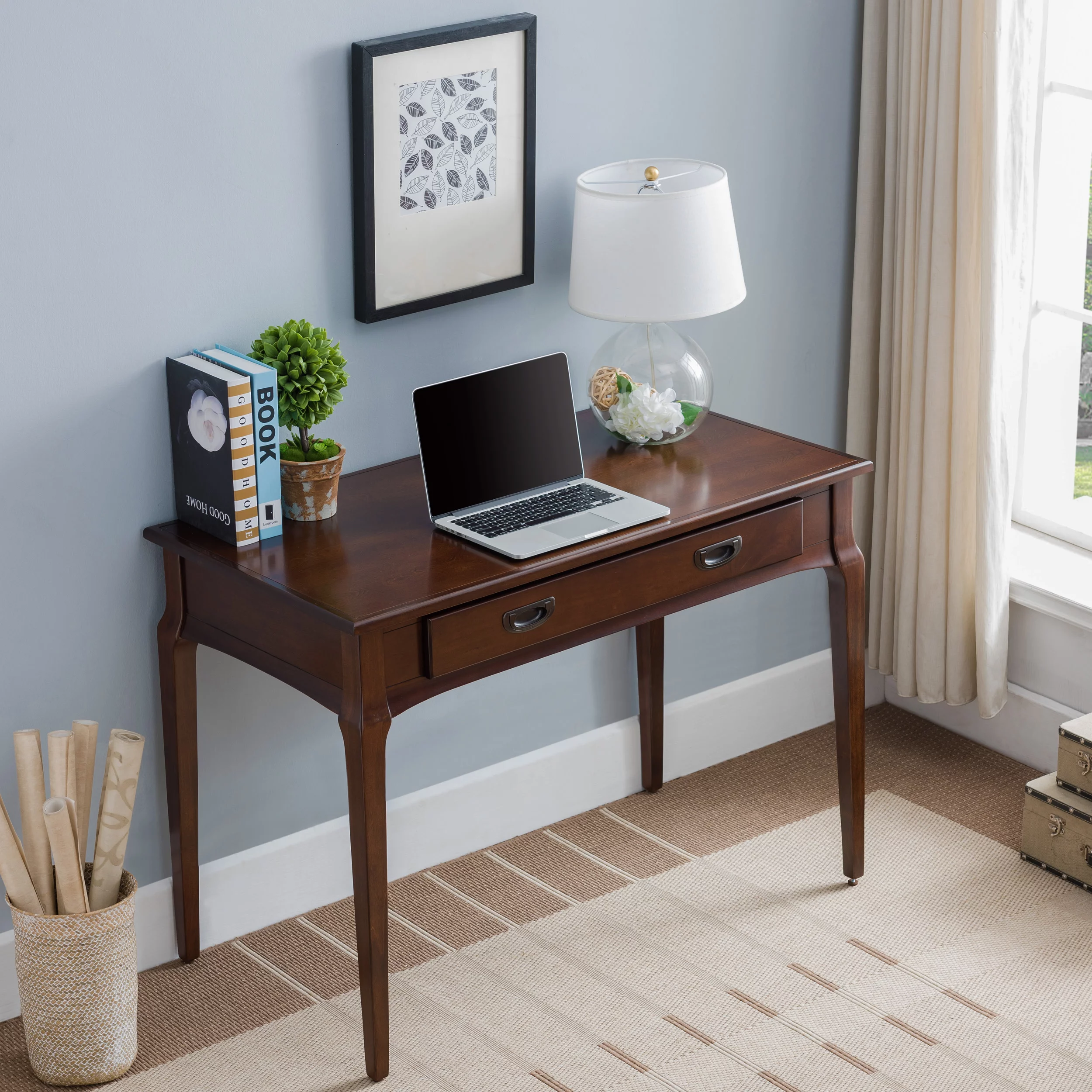 Stratus Laptop/Writing Desk in Heartwood Cherry