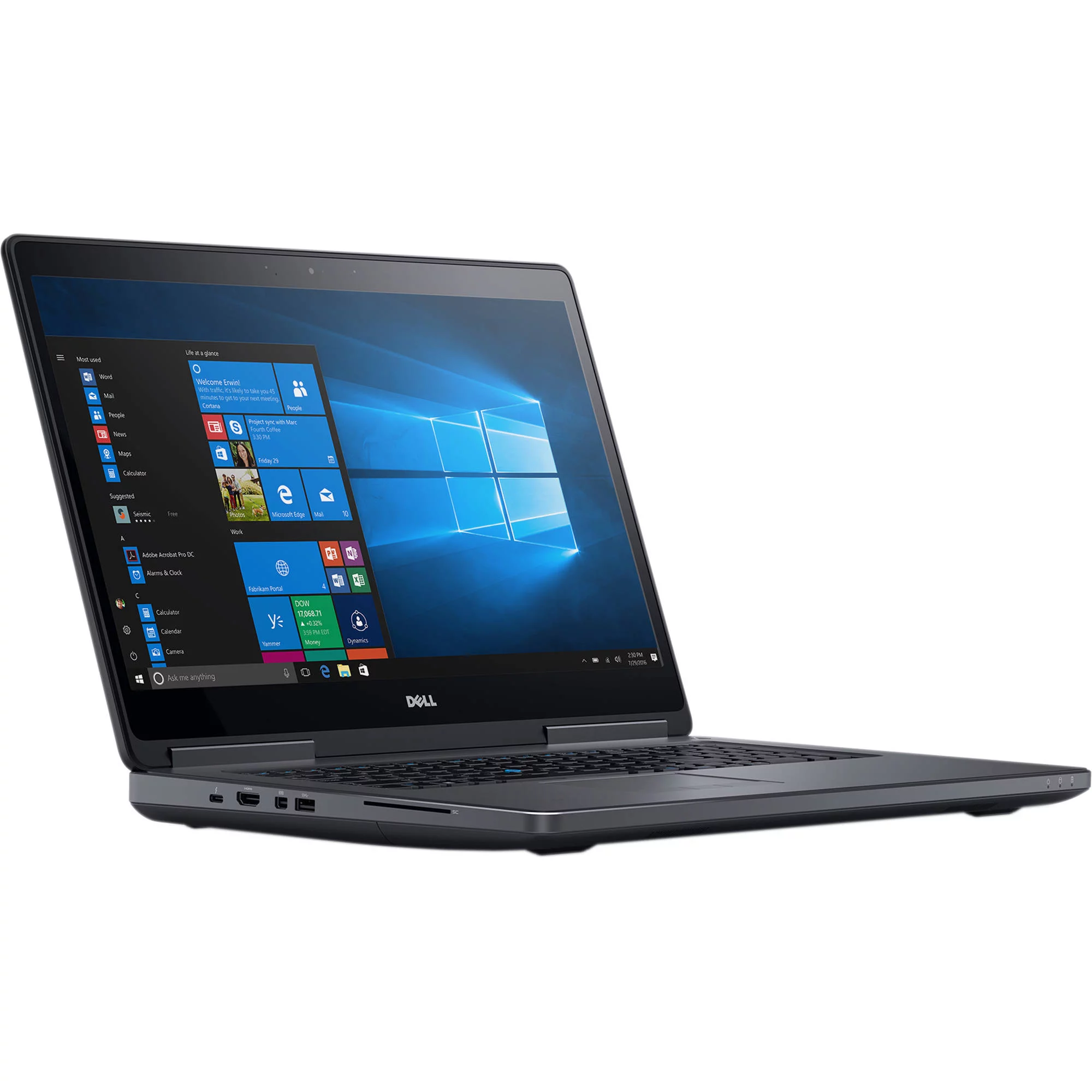 Dell Precision 7720 17.3 Business Laptop, Intel Core i7-6820HQ 2.7GHZ, 16G DDR4, M.2 128G SSD, MDP, HDMI, Windows 10 Pro 64 Bit-Multi-Language(EN/ES/FR) Used Grade A