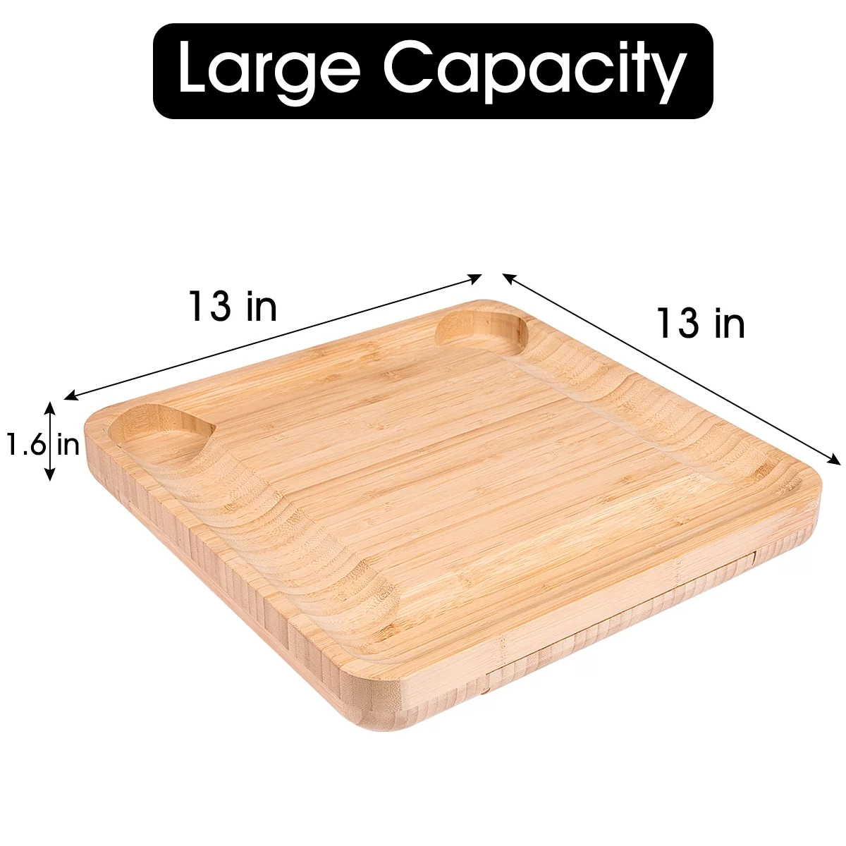 Cheese Board Gifts Set: Bamboo Large Charcuterie Boards, 4 Stainless Steel Cheese Knife & Serving Tray - Mothers Day Gift, Wedding Gifts, Housewarming Gift, Birthday Gifts