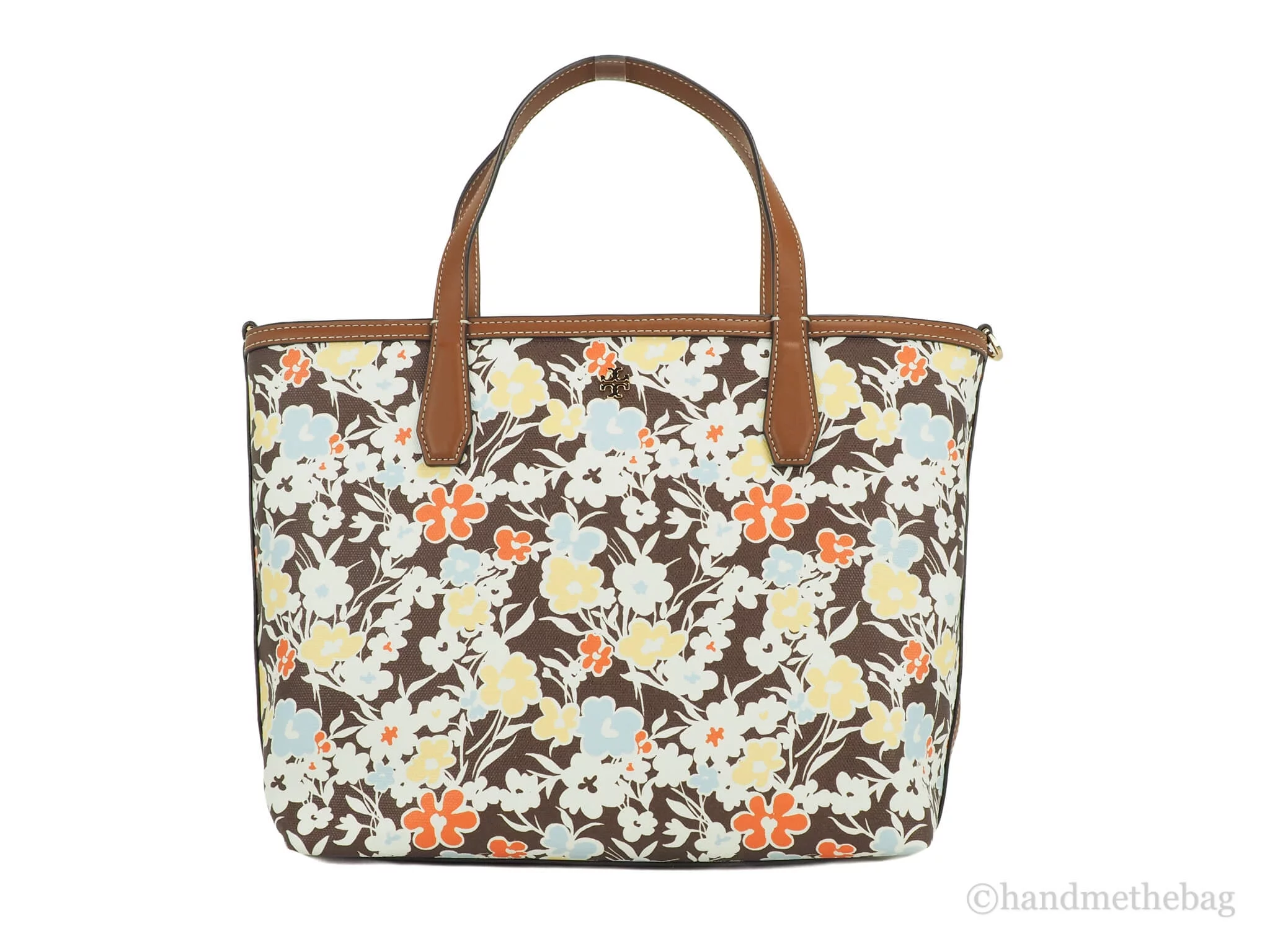 Tory Burch (88132) Kerrington Small Reverie Floral Print Coated Canvas Tote Bag
