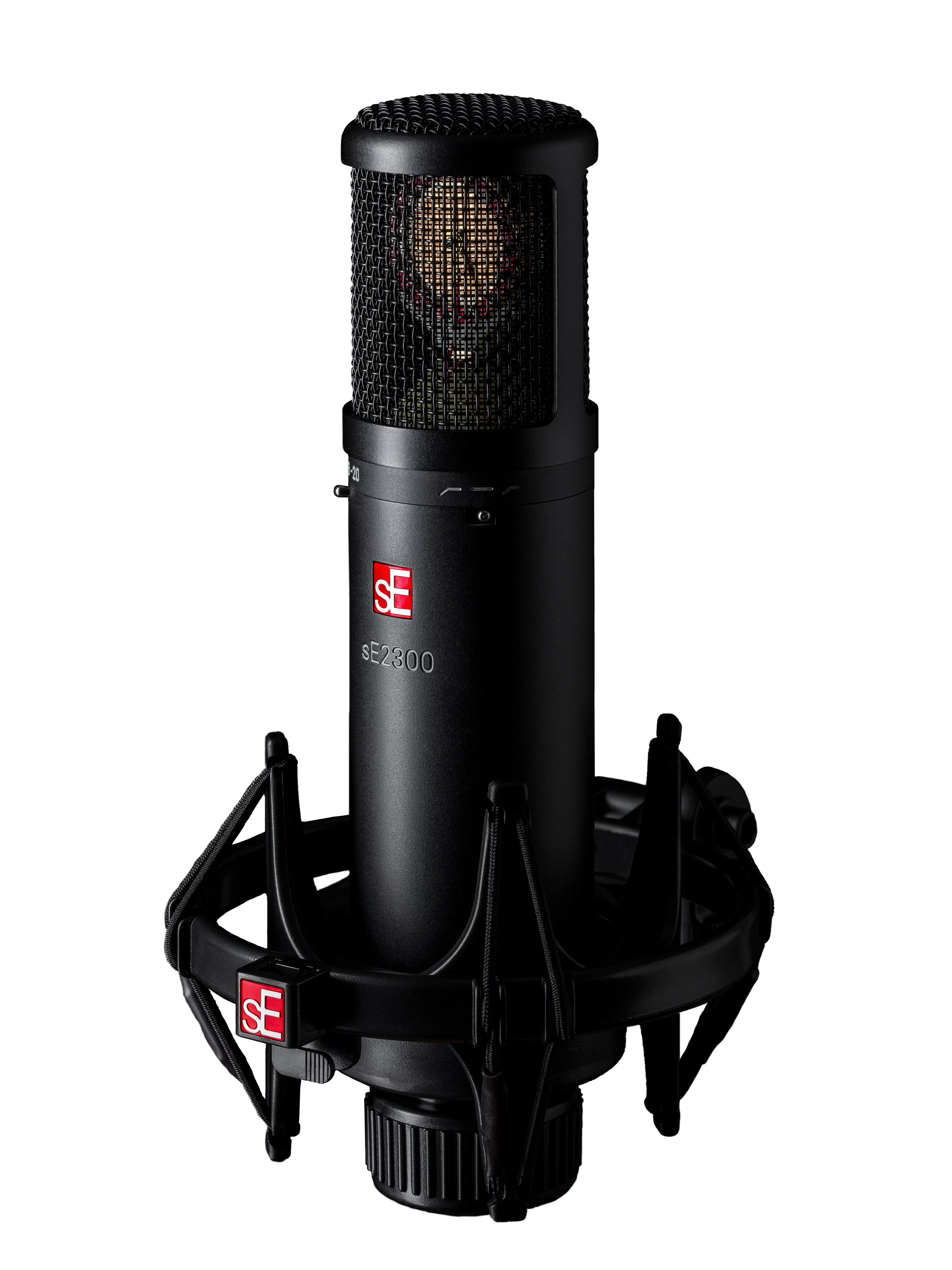 SE Electronics SE2300 Multi Pattern Large Diaphragm Condenser Mic with Shockmount and Filter