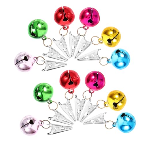 Beard Decoration Set 24pcs Christmas Ball Clips Men's Beard Ornaments Festive Party Accessory