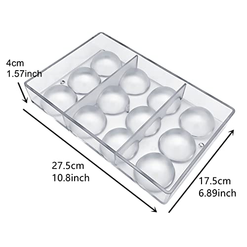Goldbaking Ball Chocolate Mold Ball Polycarbonate Mould Chocolate Mold Hot Chocolate Bomb (Middle 2inch)