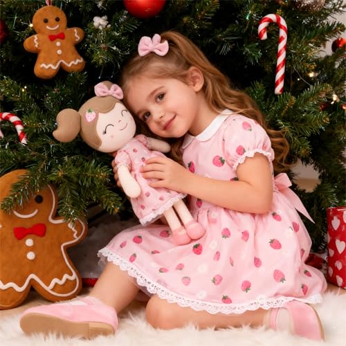 Gloveleya Baby Girl Gift First Baby Doll Plush Doll Print Sunflowers