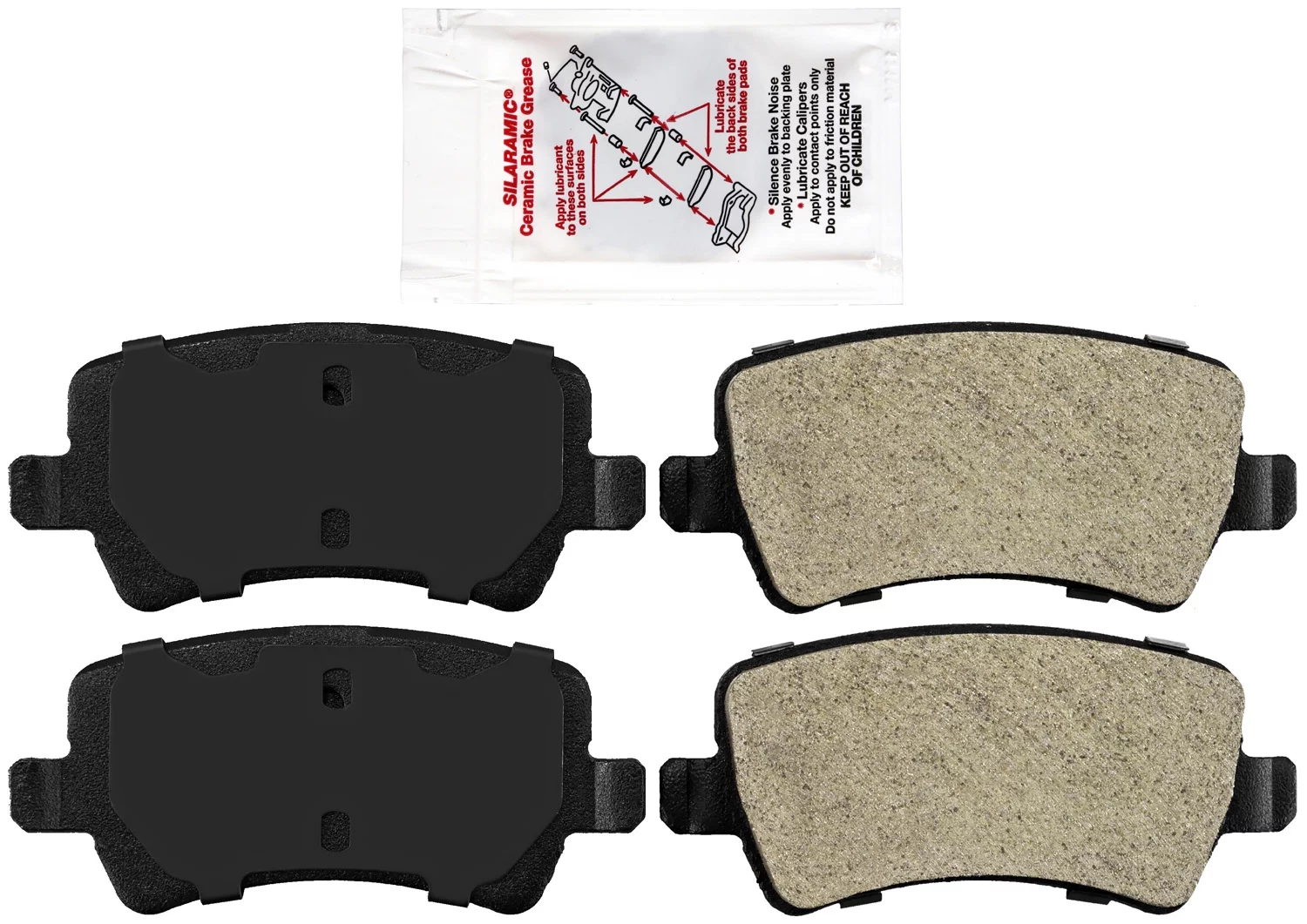 AmeriBRAKES Semi-Metallic Disc Brake Pads with included lubricant, AmeriSTAR STM1307 - For S60 XC70 XC60 S80 V60 Range Rover Evoque V70 V Fits select: 2011-2017 VOLVO S60, 2010-2017 VOLVO XC60