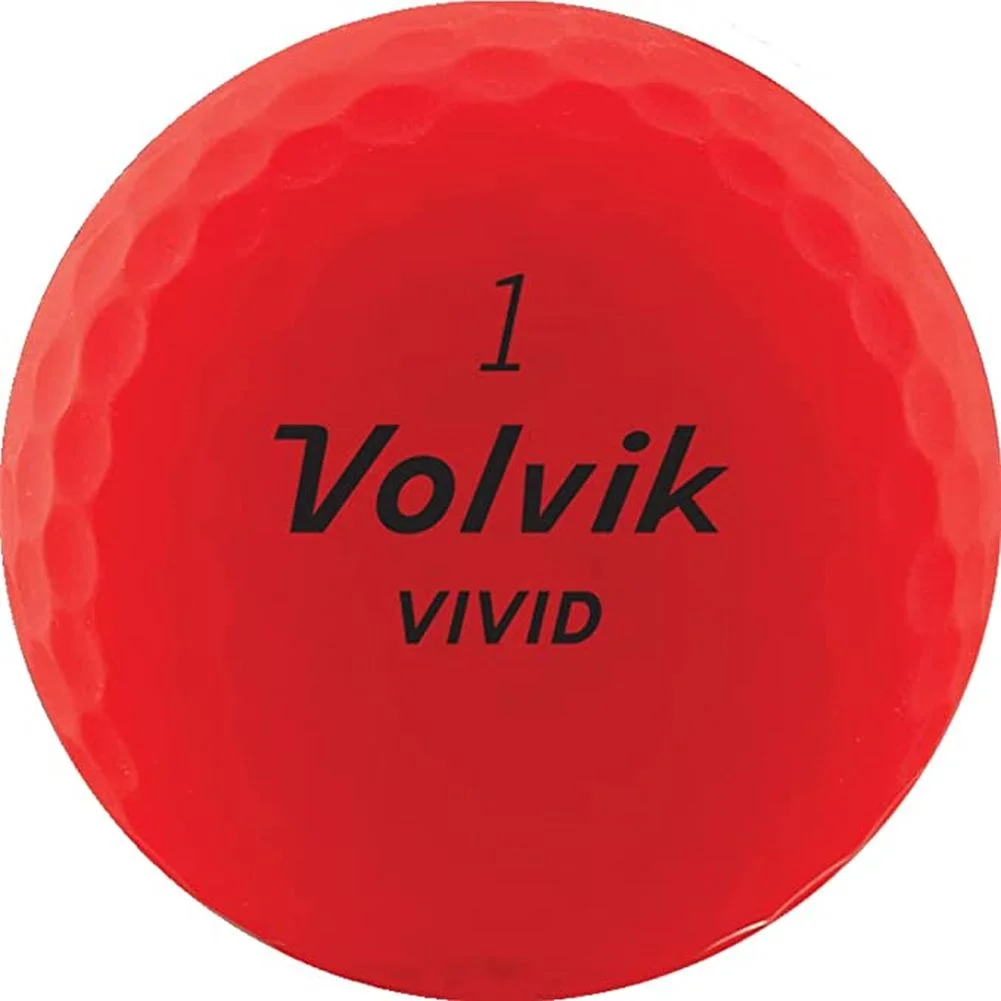 Volvik 2022 Vivid Golf Balls Matte Red 12pk