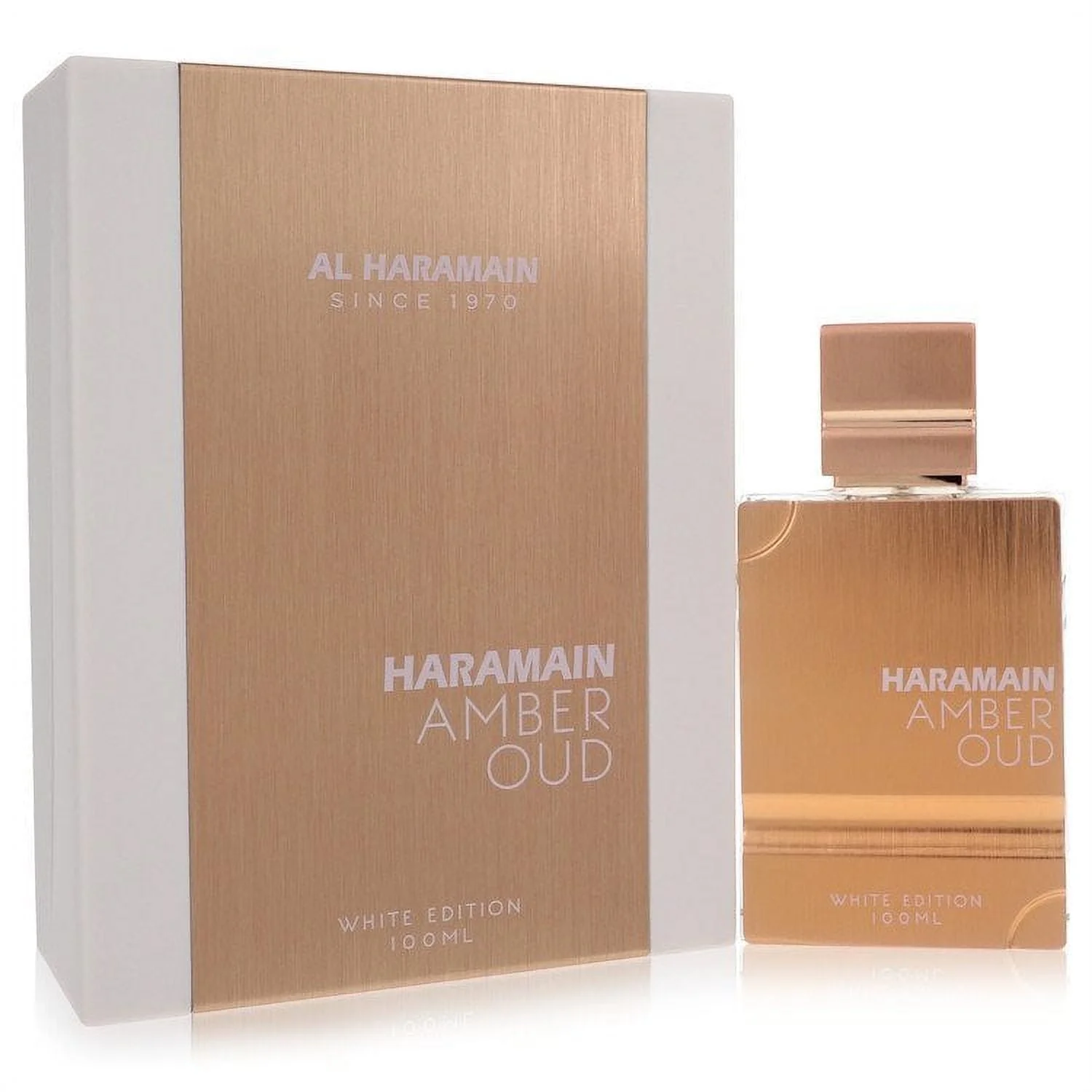 Al Haramain Amber Oud White Edition by Al Haramain Eau De Parfum Spray (Unisex) 3.4 oz Pack of 2