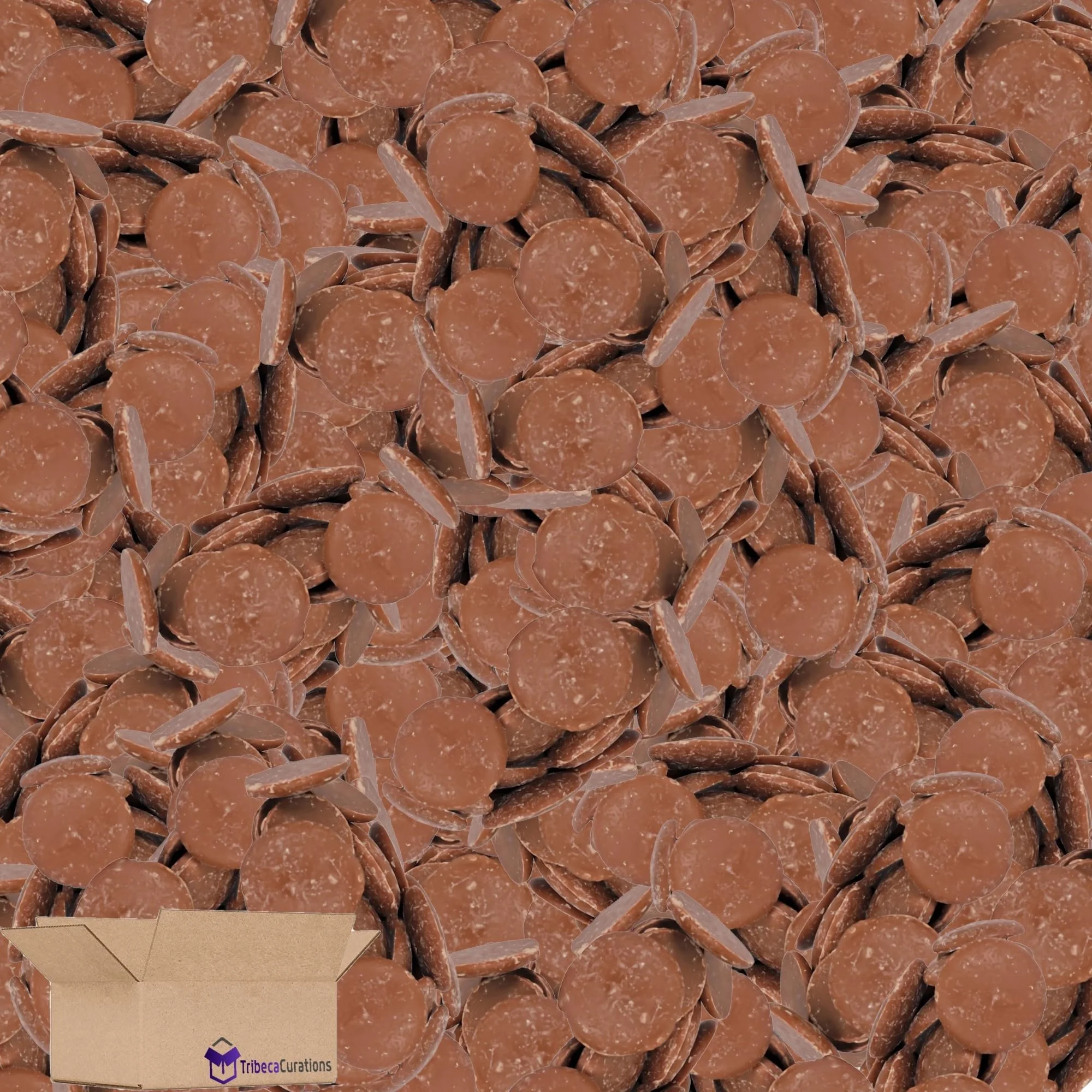 Carlotta's Authentic Confectionery Merckens Milk Chocolate Wafers For Baking, Cooking, & Melting Value Pack | Bulk 5 Pound Bag