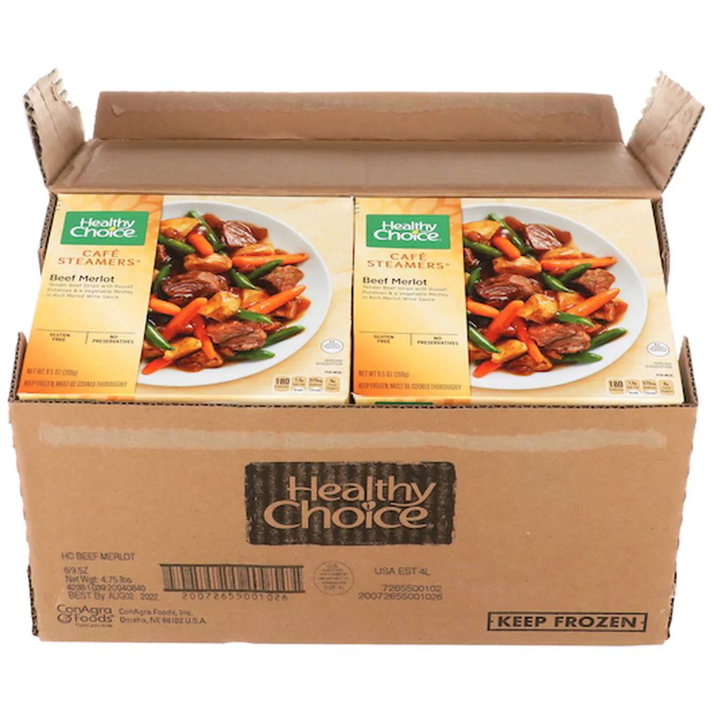 Healthy Choice Cafe Steamers Beef Merlot, 9.5 Ounce -- 8 per Case.