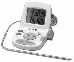 Taylor Precision Products 1470N Oven Thermometer, With Meat Probe & Timer, Digital, Magnetic, 2 