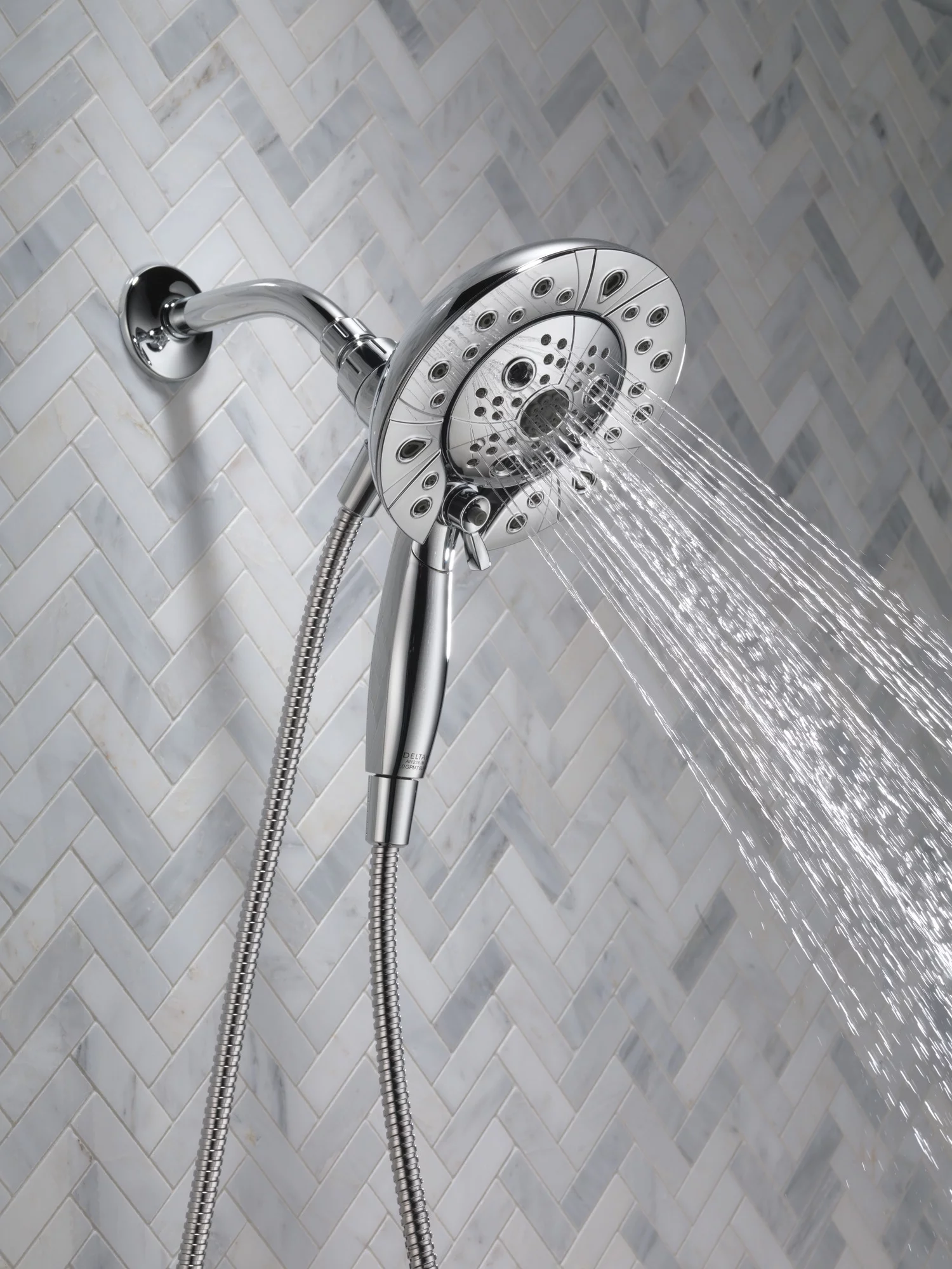 Delta 5-Spray Hand Shower and Shower Head Combo in Chrome 58480-PK