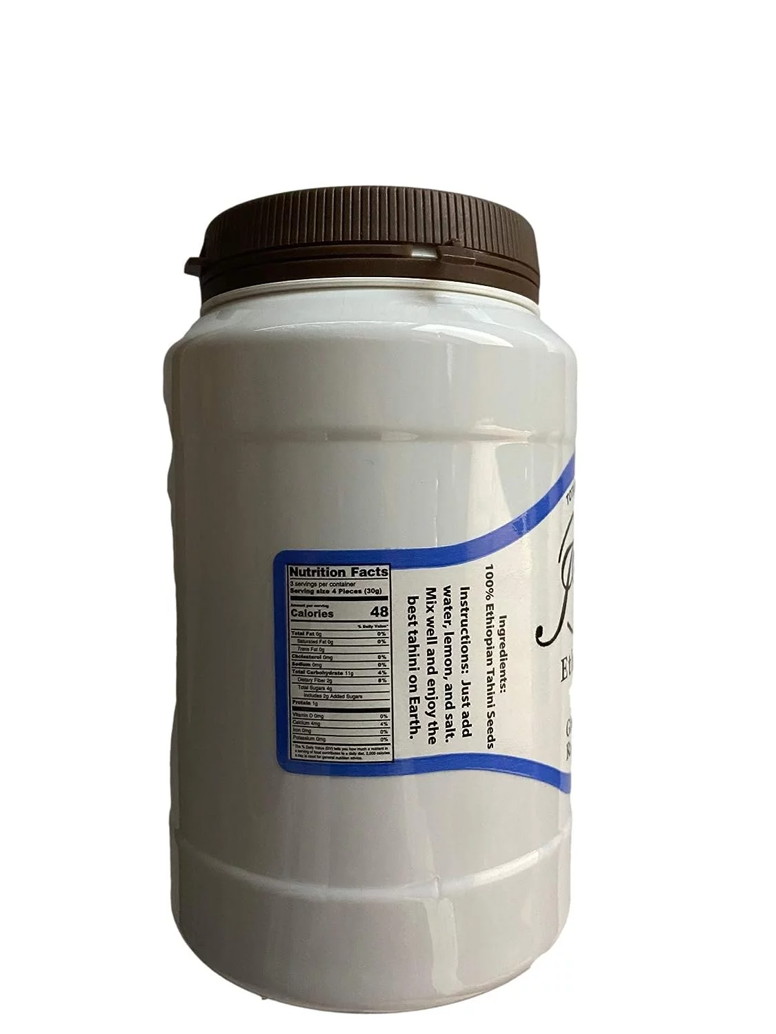 Joycie 100% Natural Ethiopian Tahini 16 oz Plastic Jar Pack of 3 Vegan/Raw/SILKY TASTE, BLENDS EASILY, Silky Smooth Texture in Hummus, Dips, Salad Dressings EASY TO PREPARE Gluten-Free Kosher,...