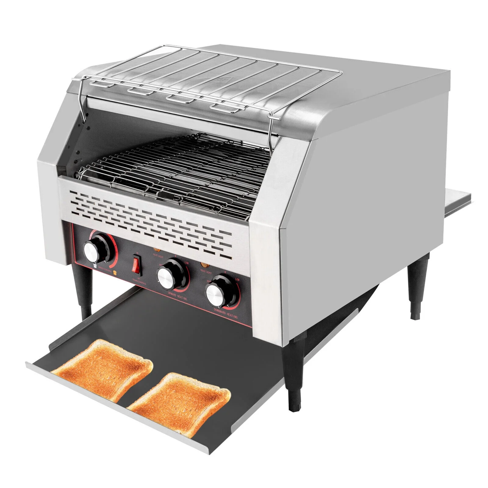 DENSET 450Slices/H 2600W Commercial Conveyor Toaster Bread Baking Machine TT-450L 110V