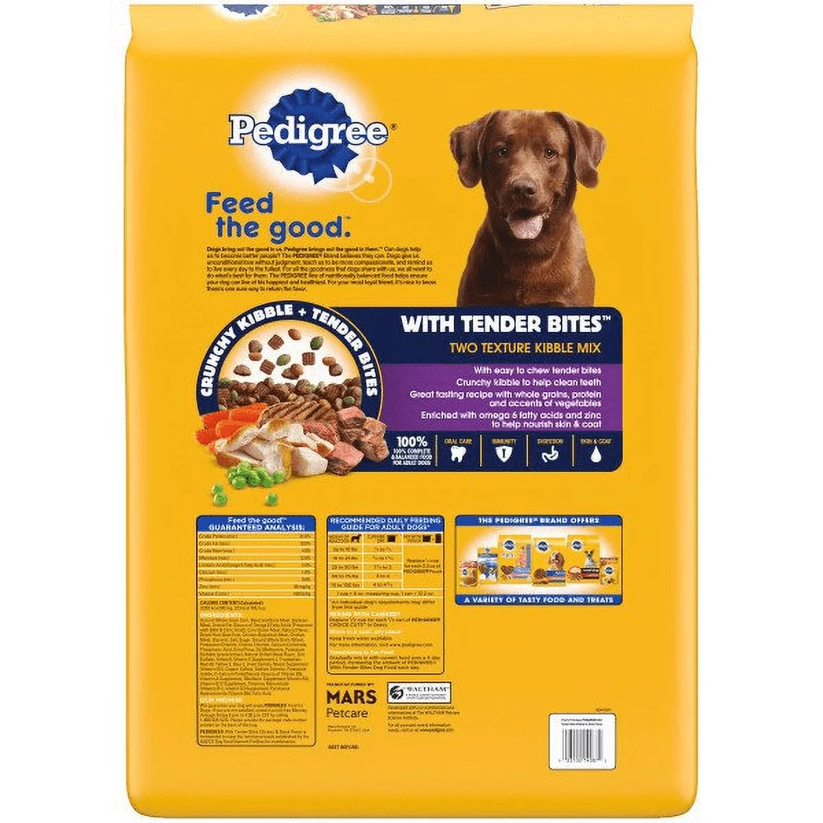 Tender Bites Complete Nutrition Chicken & Steak Flavor Adult Dry Dog Food, 30 lb Bag