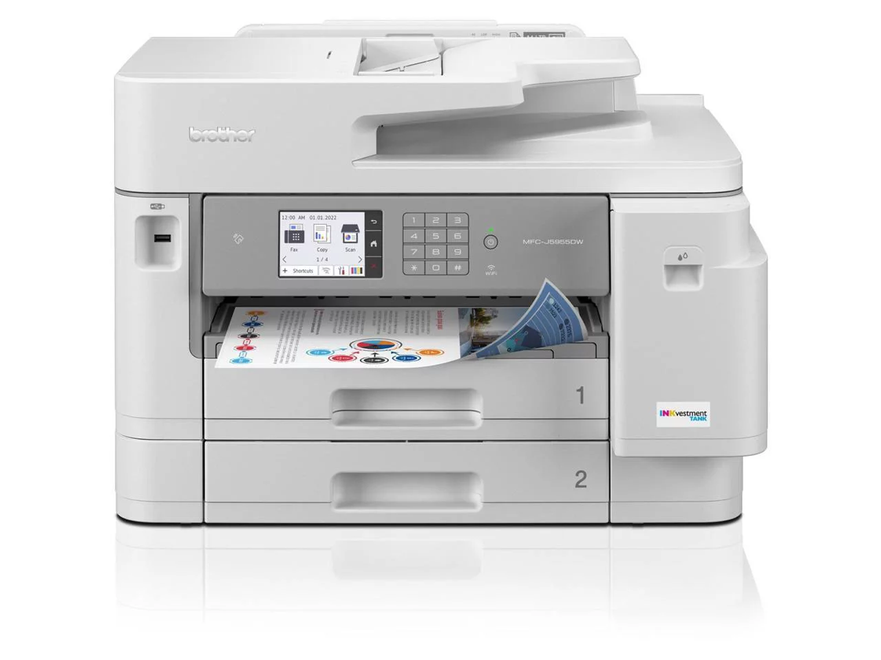 Brother INKvestment Tank MFC-J5955DW Wireless Inkjet Multifunction Printer Color