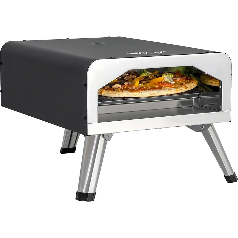 Deco Chef Electric Pizza Oven, 12-Inch Ceramic Stone and Grill, 1800W, Up to 750 Degrees for Countertop Artisan Style Pizza, 13