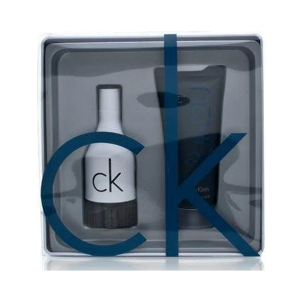 CK IN2U by Calvin Klein for Men 2 Piece Set Includes: 1.7 oz Eau de Toilette Spray + 3.4 oz Hair & Body Wash in Reusable Tin Box