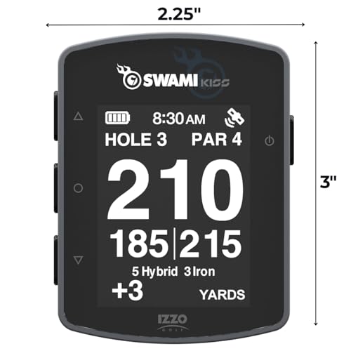Swami KISS 2.0 Handheld Golf GPS Ragnefinder with Integrated Magnets - Blue