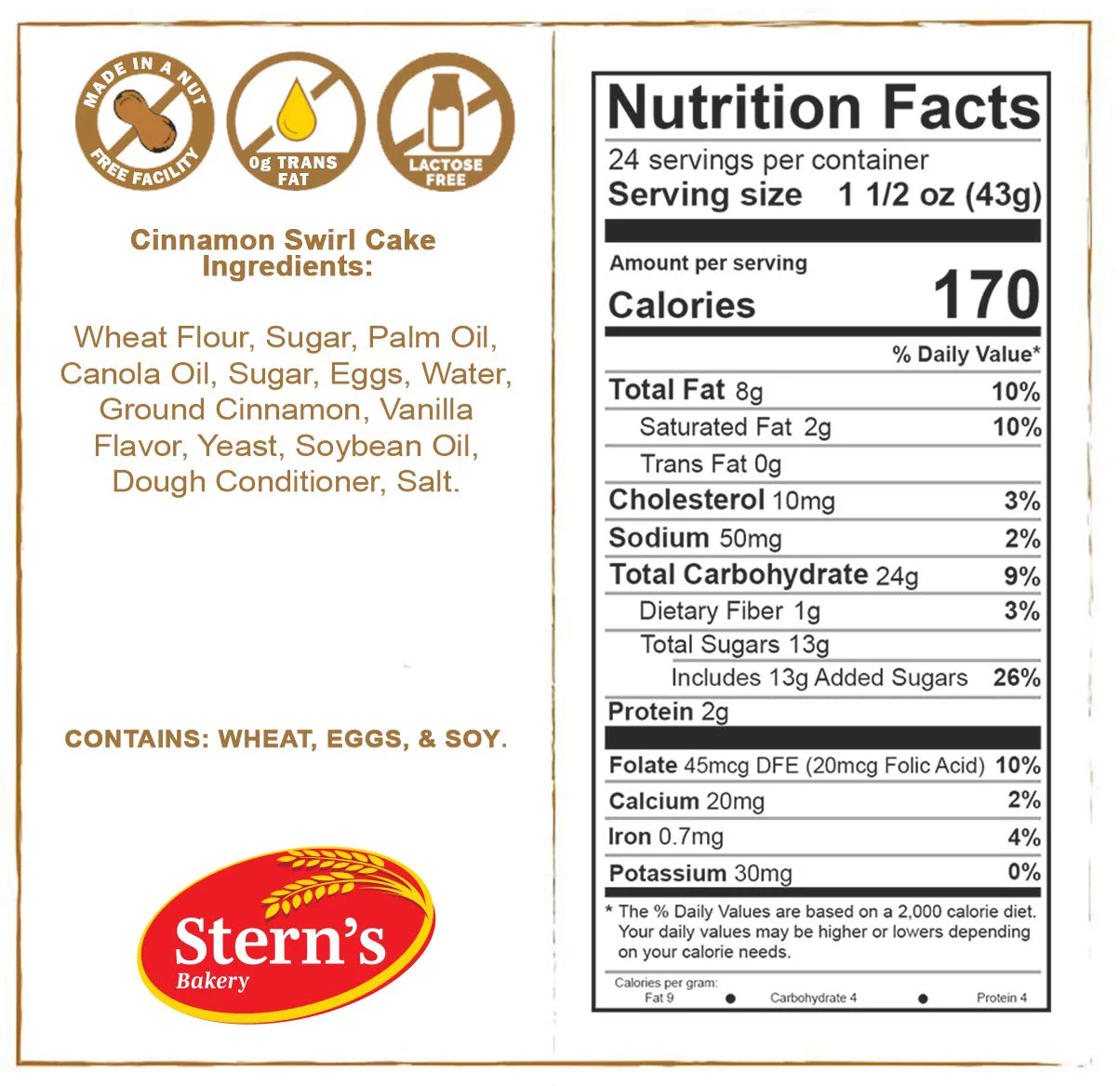 Cinnamon Buns Breakfast Pastry | 18 Cookies Individually Wrapped | Cinnamon Rolls Snack Cakes | Coffee Snacks | On the Go Snacks for Kids & Adults | Holiday, Parties | 36 oz Sterns Bakery