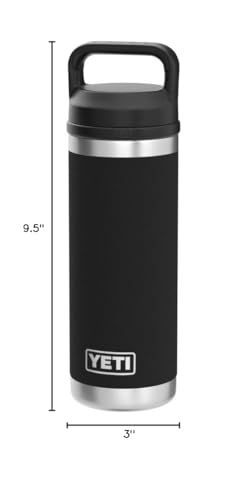 YETI Rambler 18 oz Bottle, Vacuum Insulated, Stainless Steel with Chug Cap, Sandstone Pink