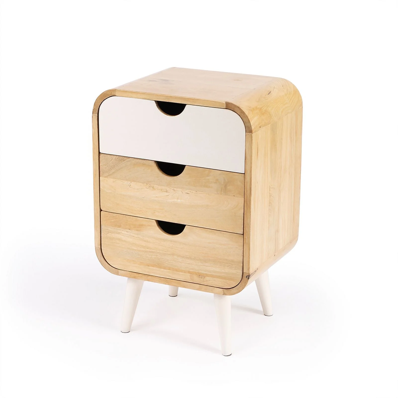 Butler Specialty Danville Beige Mango Wood  Modern End Table with Storage