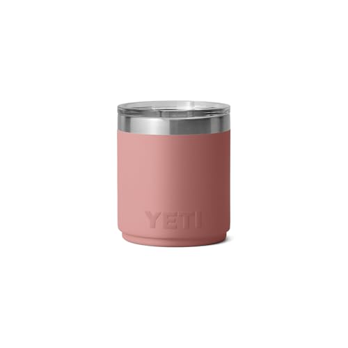 YETI Rambler Lowball, Vacuum Insulated Stainless Steel Stackable Lowball with MagSlider Lid, Stainless Steel, 10 oz (296 ml)