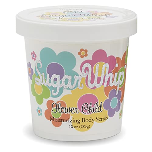 Primal Elements Sugar Scrub, Exfoliating Sugar Whip, Face and Body Cleanser, Moisturizer, Gingerbread, 10 oz Package