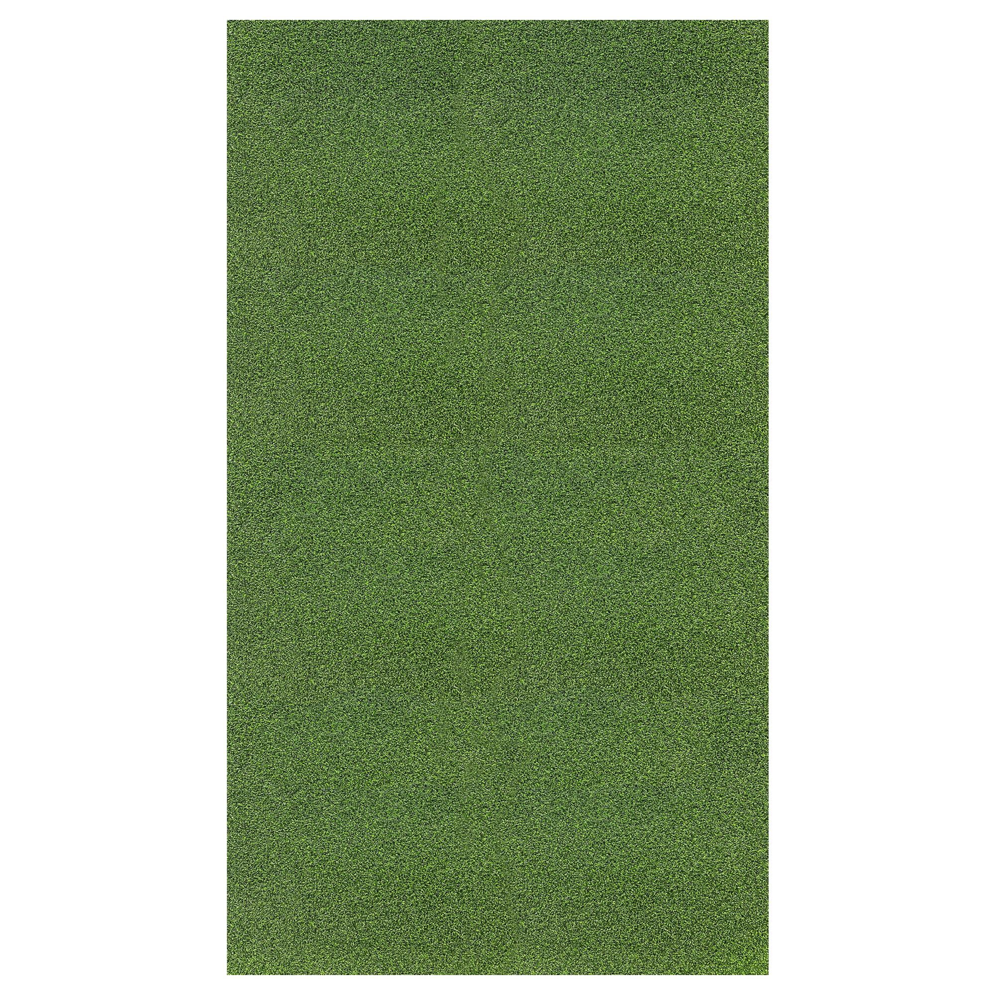 Ottomanson 7x28 Artificial Turf Golf Hitting Mat Indoor/Outdoor Fake Grass Runner Rug, 6'6