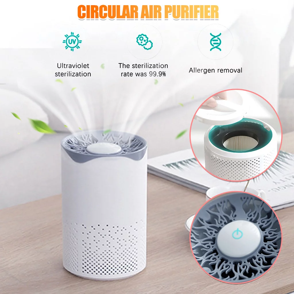 Miarhb Portable Home Desktop USB Air Disinfection Machine Air Purifier