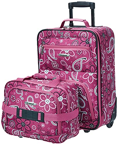 Rockland Fashion Expandable Softside Upright Luggage Set, Charcoal, 2-Piece (14/19)