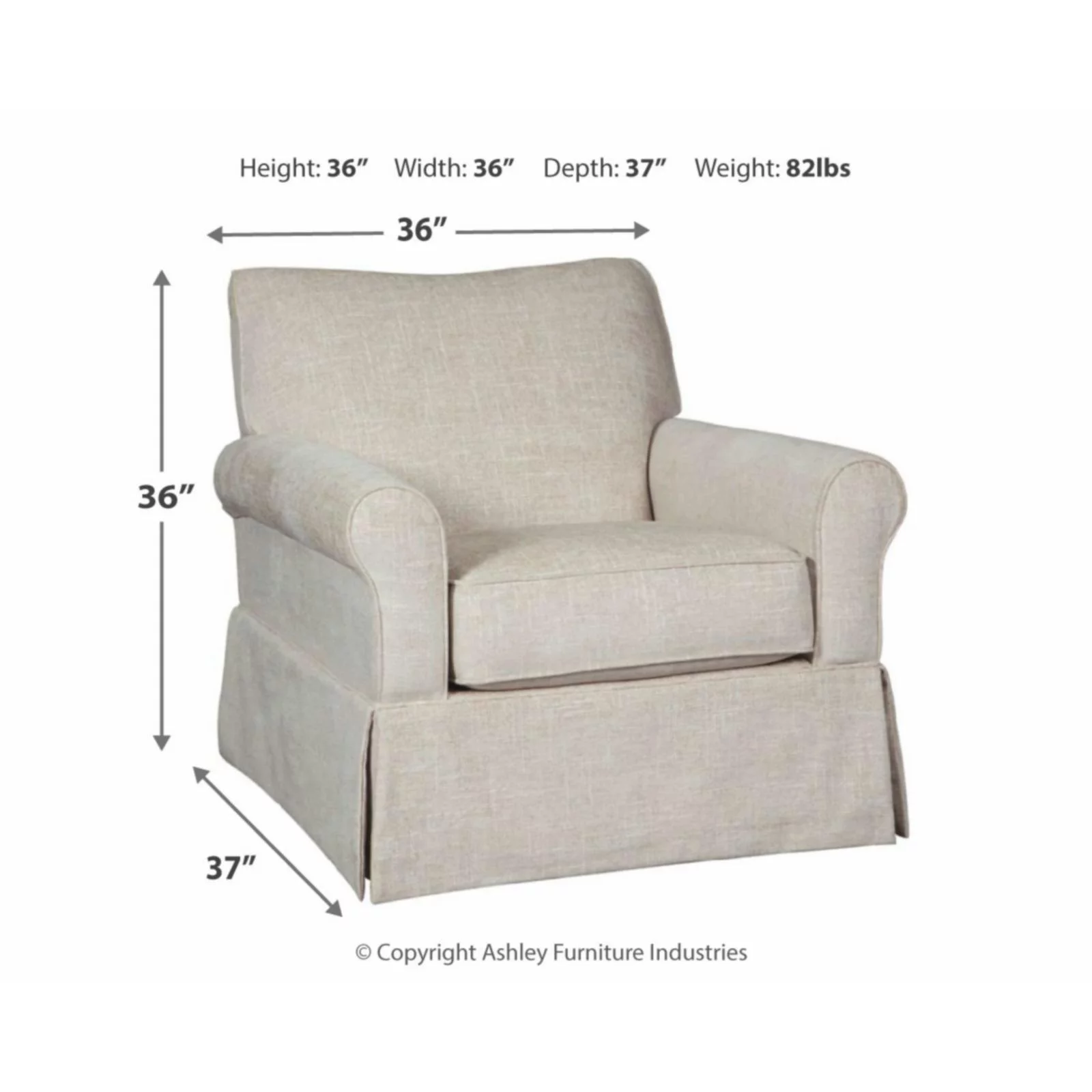 Signature Design by Ashley Searcy Swivel Glider Accent Chair