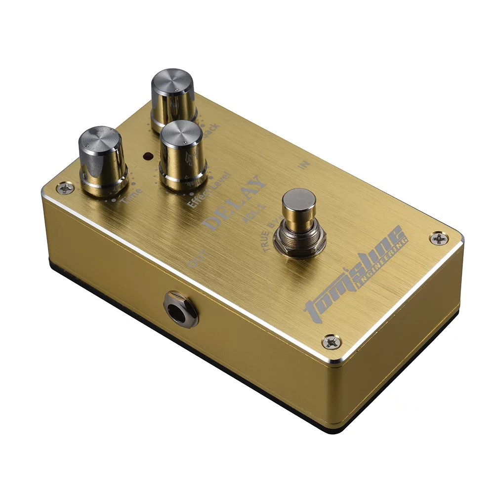 OWSOO Effect Pedal,Aluminum Alloy Bypass Delay Pedal Aluminum MewmewcatQisuo Adl-1 Aluminum Buzhi Aroadl-1